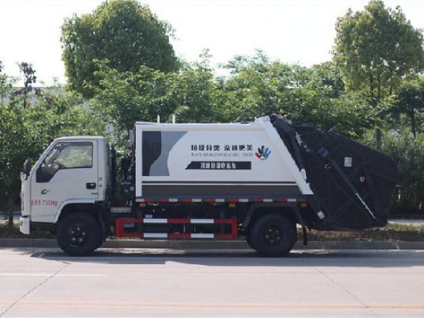 國六江鈴順達(dá)藍(lán)牌4方壓縮式垃圾車