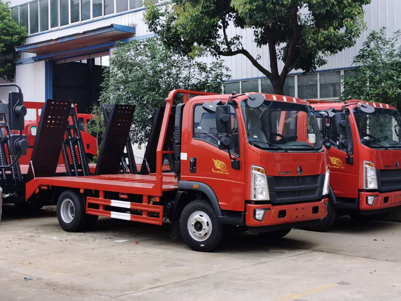 國六豪沃藍牌平板運輸車