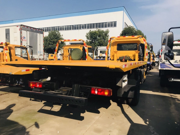 東風天錦10噸平板清障車