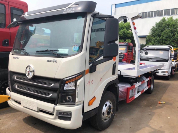 大運黃牌一拖二清障車